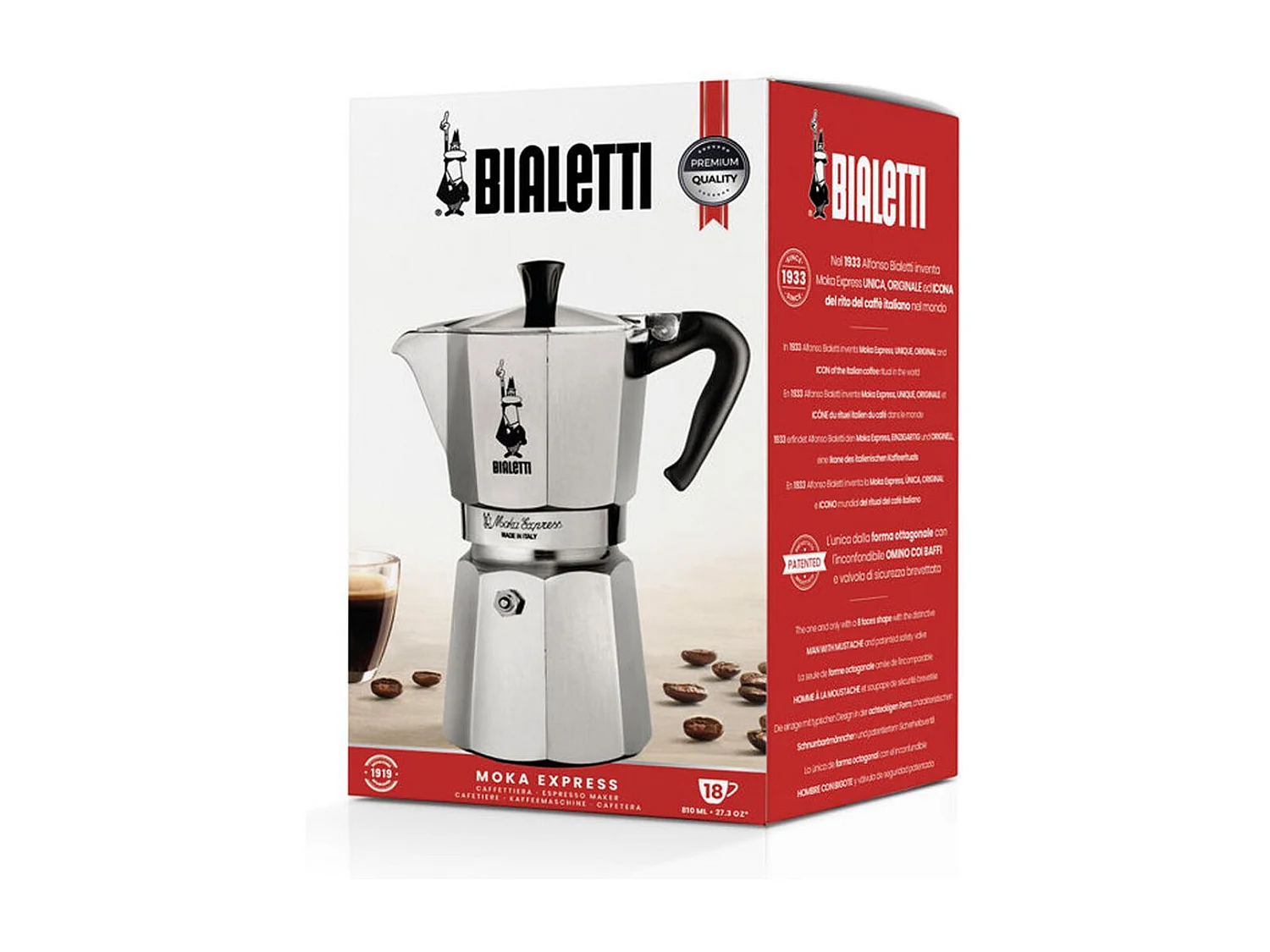 Cafetiere 18 tasses moka express