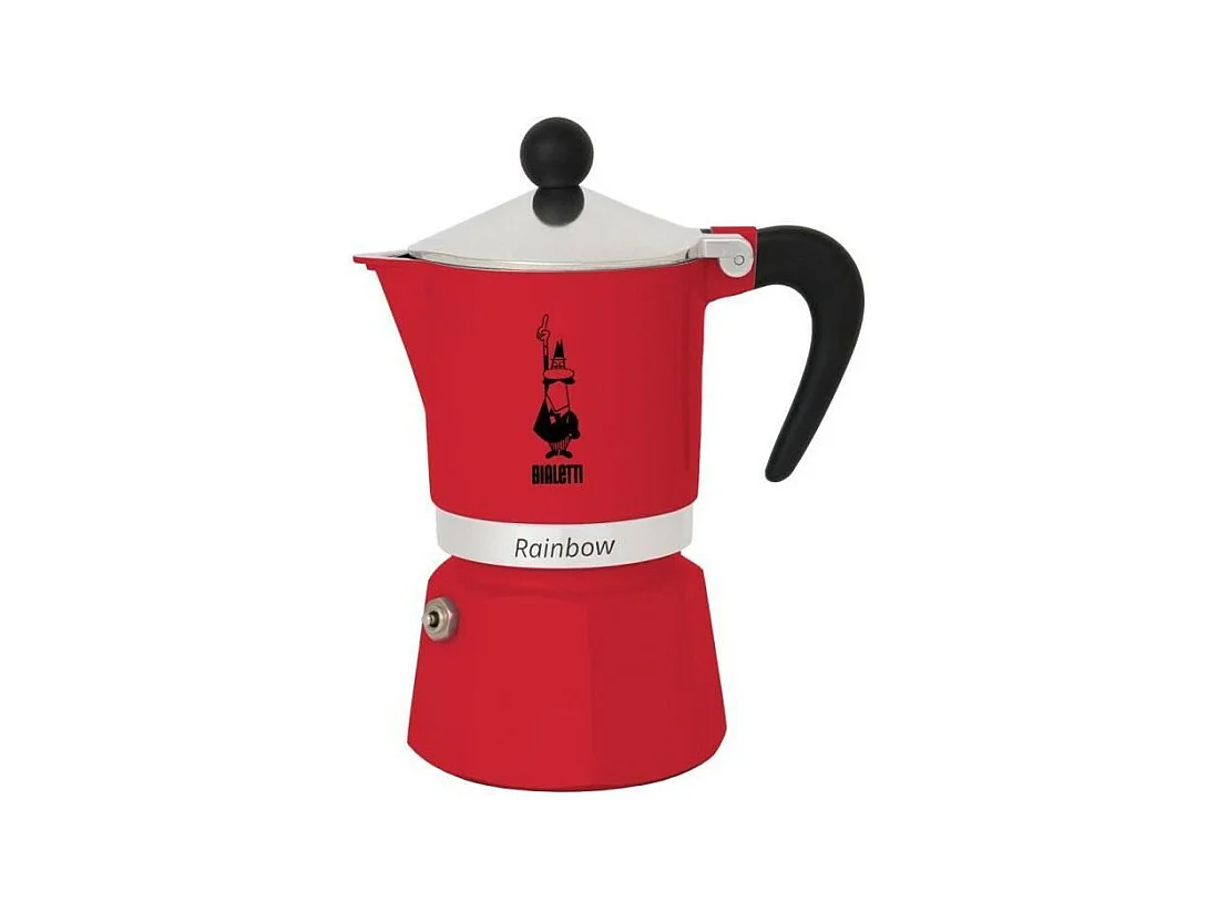 CAFETIERE 6T RAINBOW ROUGE