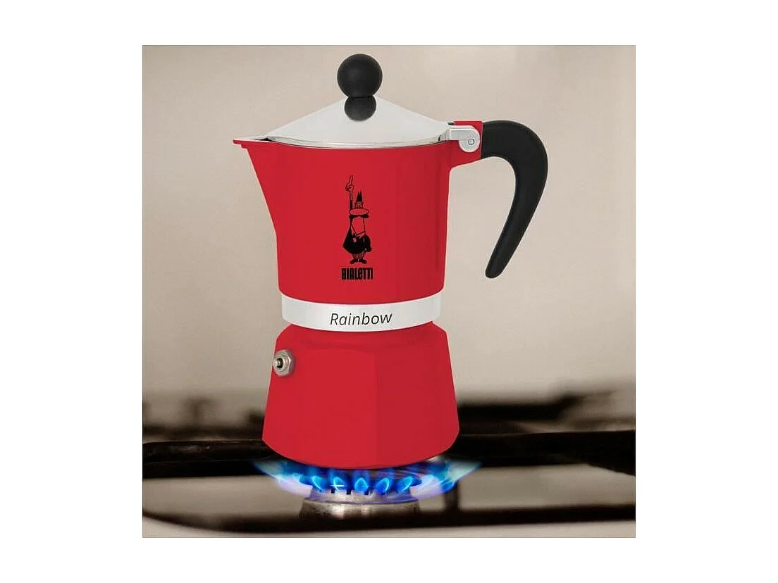 CAFETIERE 6T RAINBOW ROUGE