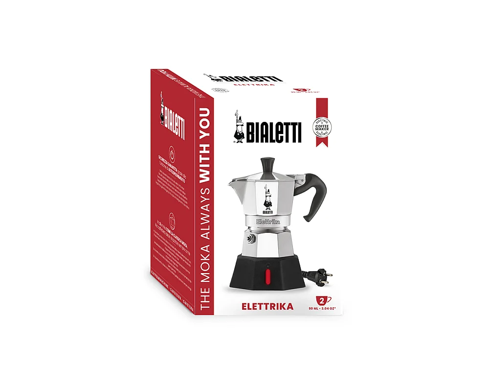 Cafetière Italienne Moka Express I love coffee 2 tasses Inox