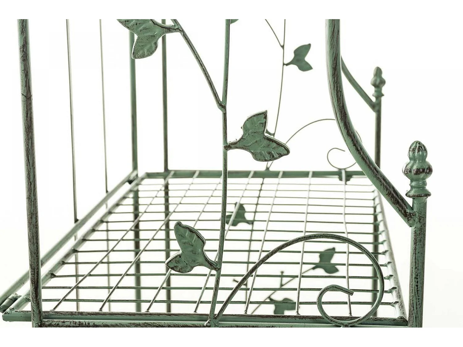 Étagères sur pied - Métal - 60 x 33 x 158cm - Vert antique - Arona