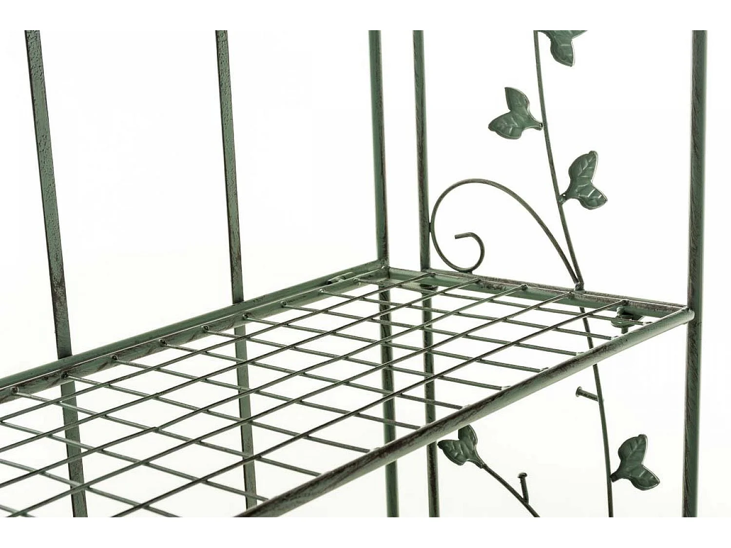 Étagères sur pied - Métal - 60 x 33 x 158cm - Vert antique - Arona