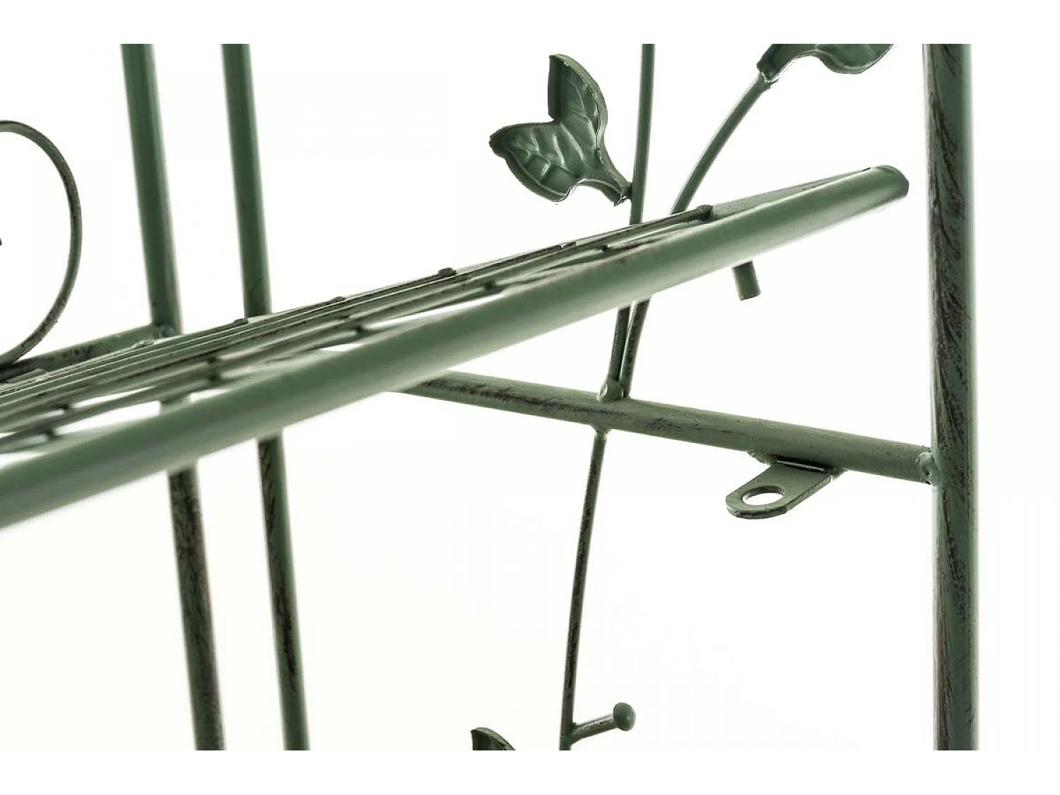 Étagères sur pied - Métal - 60 x 33 x 158cm - Vert antique - Arona