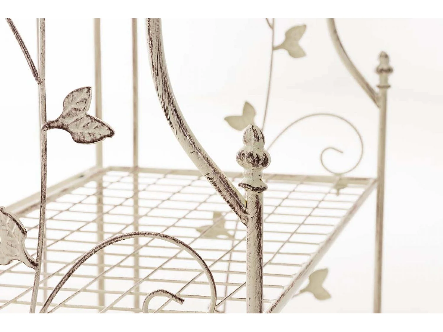 Étagères sur pied - Métal - 60 x 33 x 158cm - Crème antique - Arona