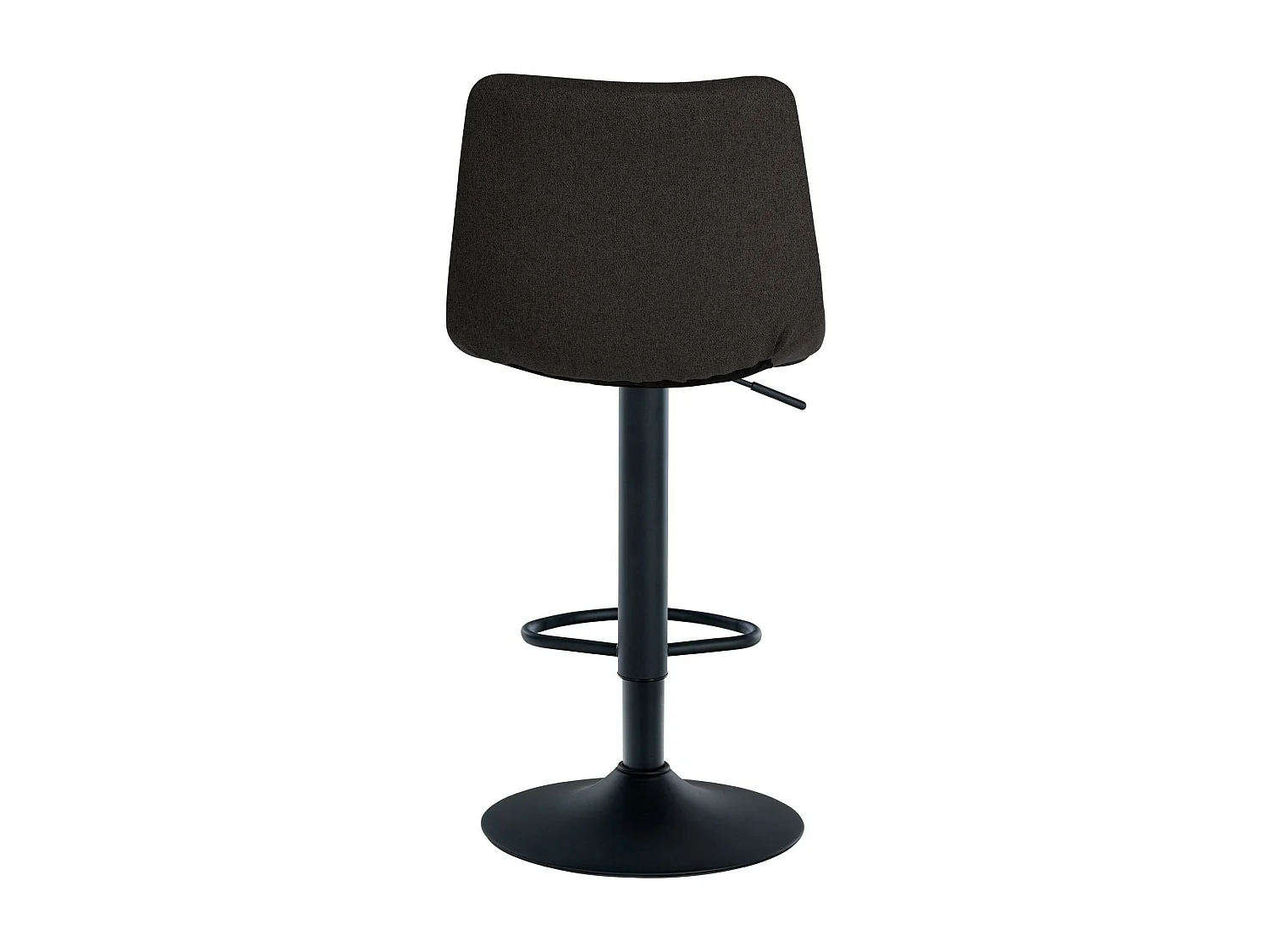 Tabouret de bar - Tissu & Métal - Noir - Jerry