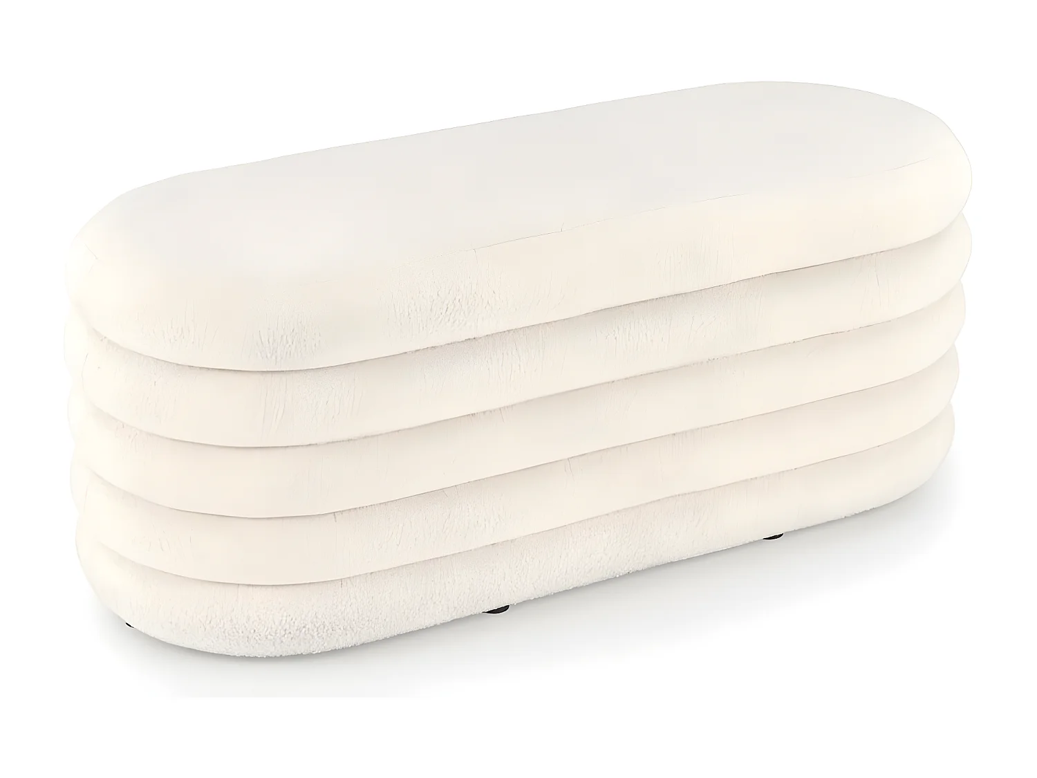 Banc Bliss/Tissu-Bouclé/Beige