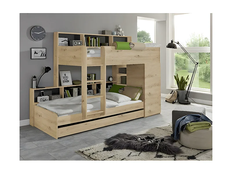 Bett  Sinna (90x200)/Artisan/Braun