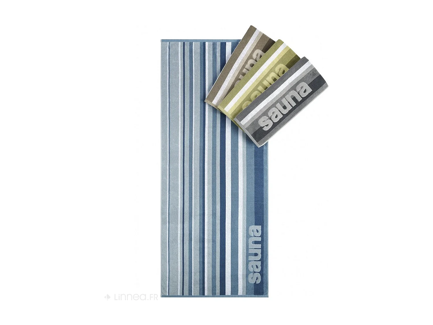 Drap de bain 85x200 cm collection SAUNA EFFICIENCE minuscule marron