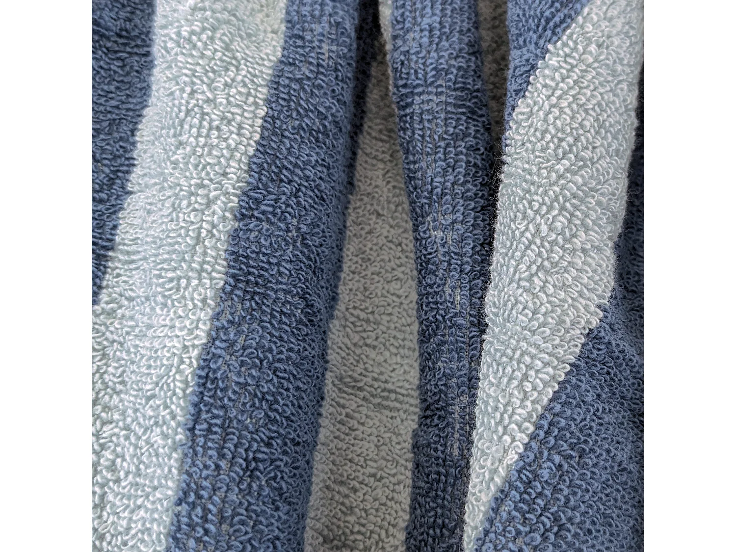 Drap de bain 85x200 cm collection SAUNA EFFICIENCE majuscule bleu