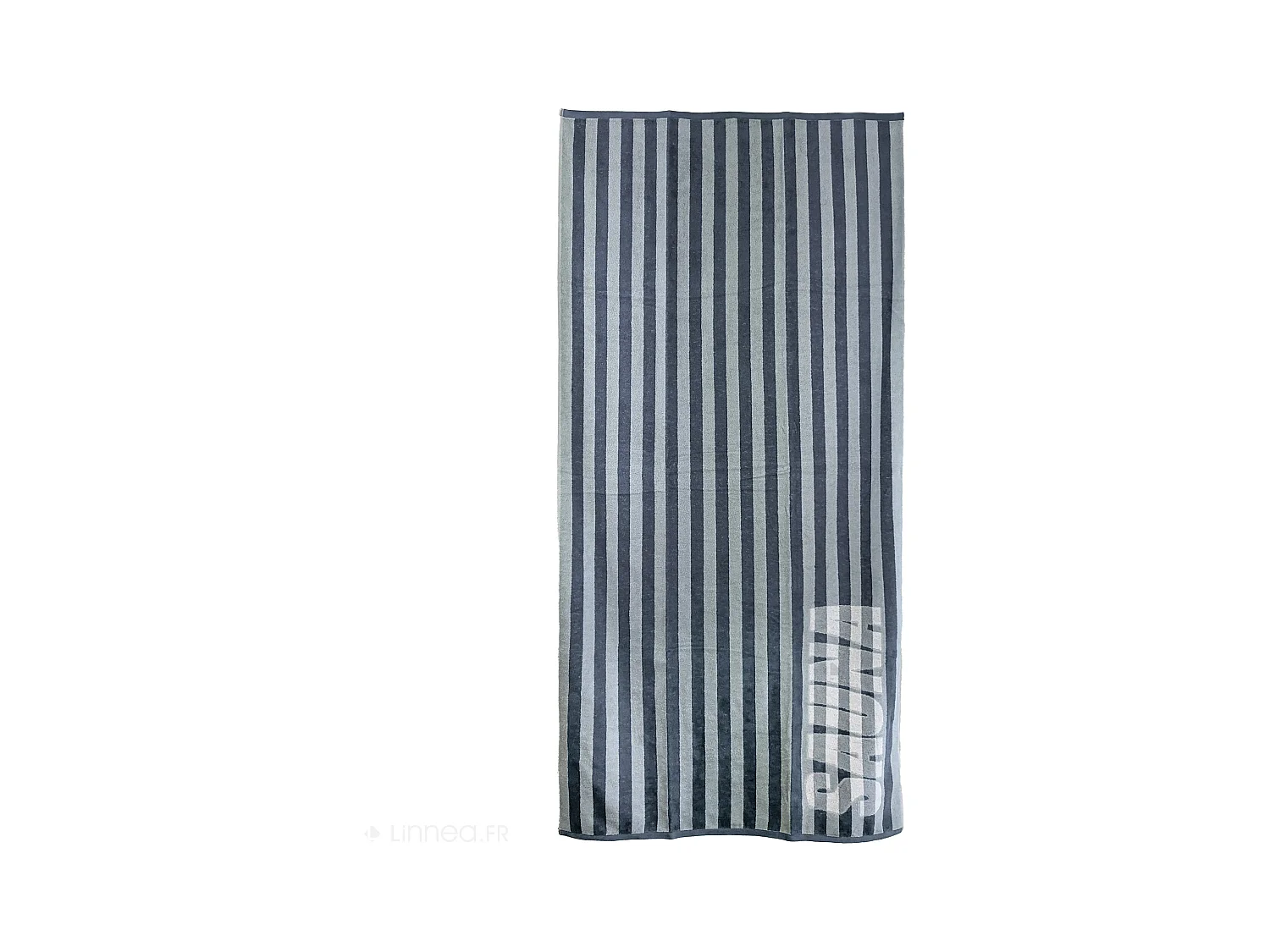 Drap de bain 85x200 cm collection SAUNA EFFICIENCE majuscule bleu