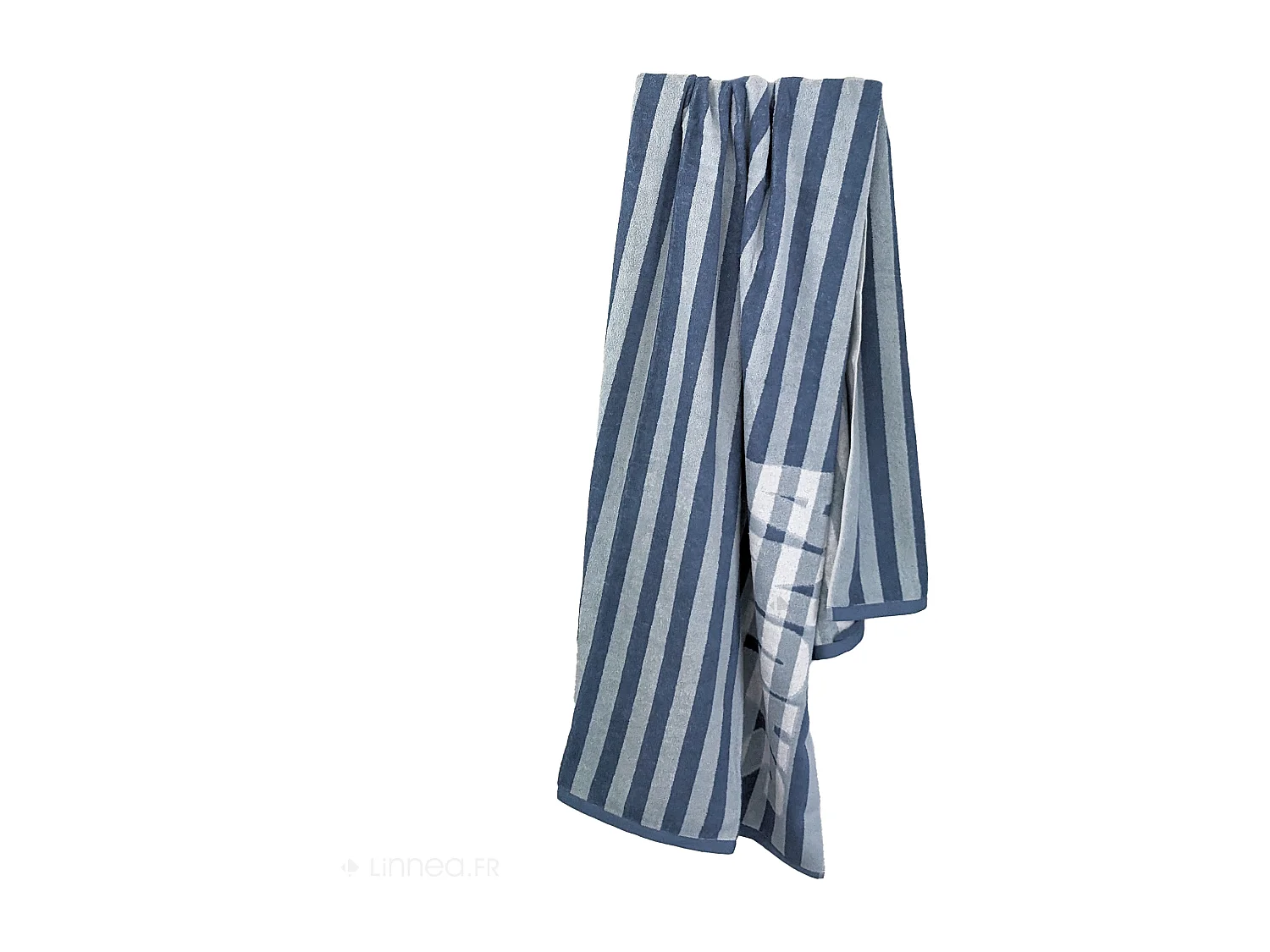 Drap de bain 85x200 cm collection SAUNA EFFICIENCE majuscule bleu