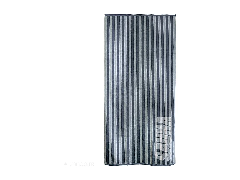 Drap de bain 85x200 cm collection SAUNA EFFICIENCE majuscule bleu