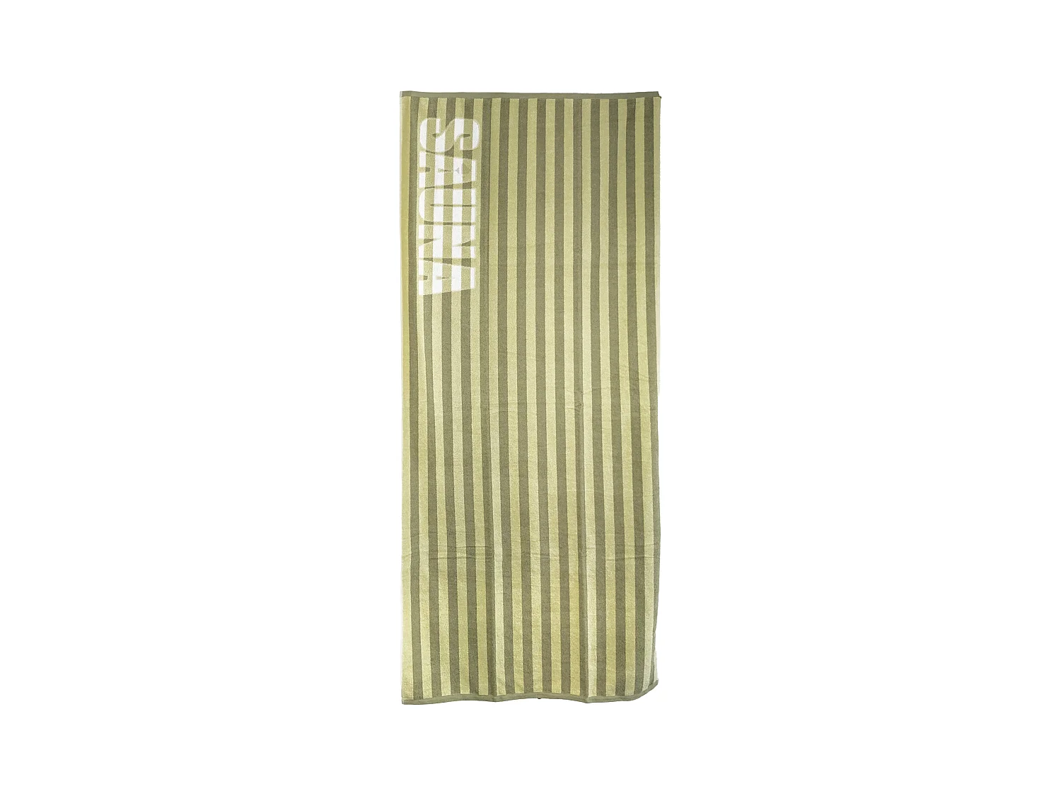 Drap de bain 85x200 cm collection SAUNA EFFICIENCE majuscule vert