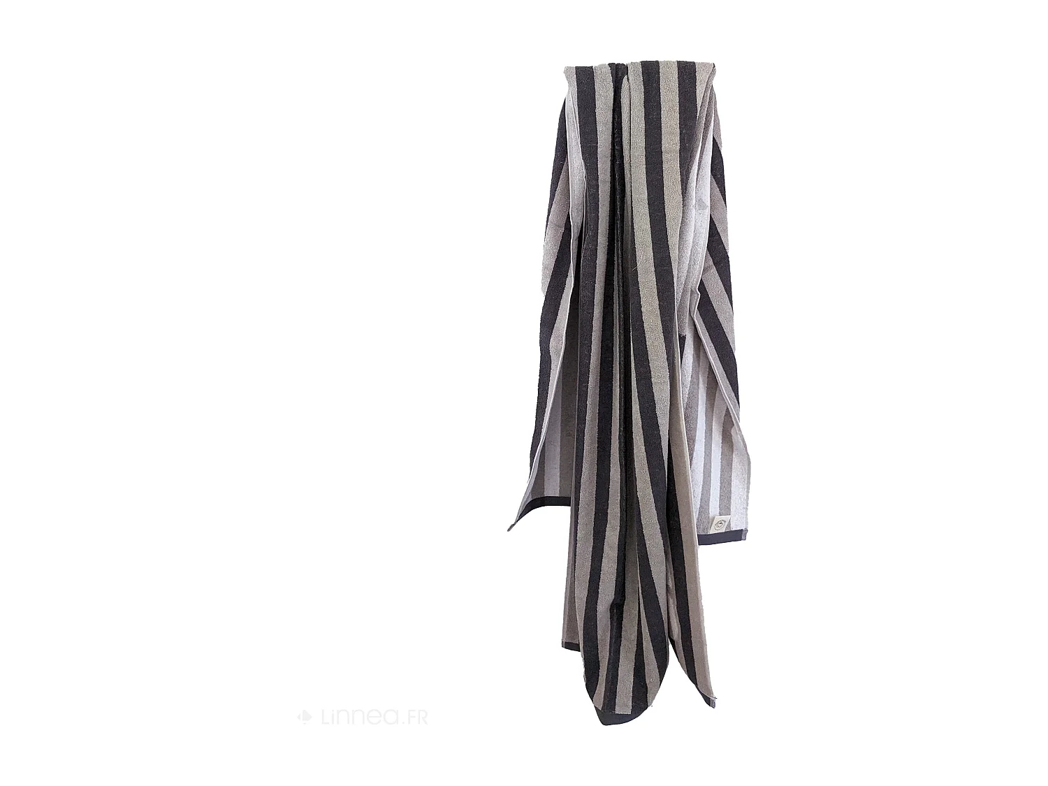 Drap de bain 85x200 cm collection SAUNA EFFICIENCE majuscule gris