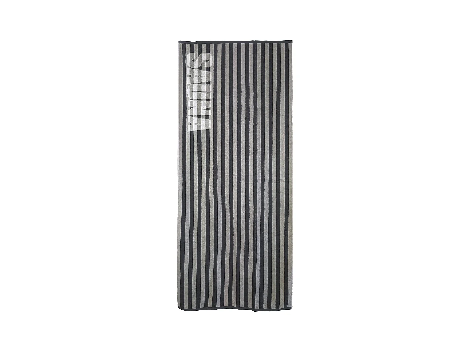 Drap de bain 85x200 cm collection SAUNA EFFICIENCE majuscule gris