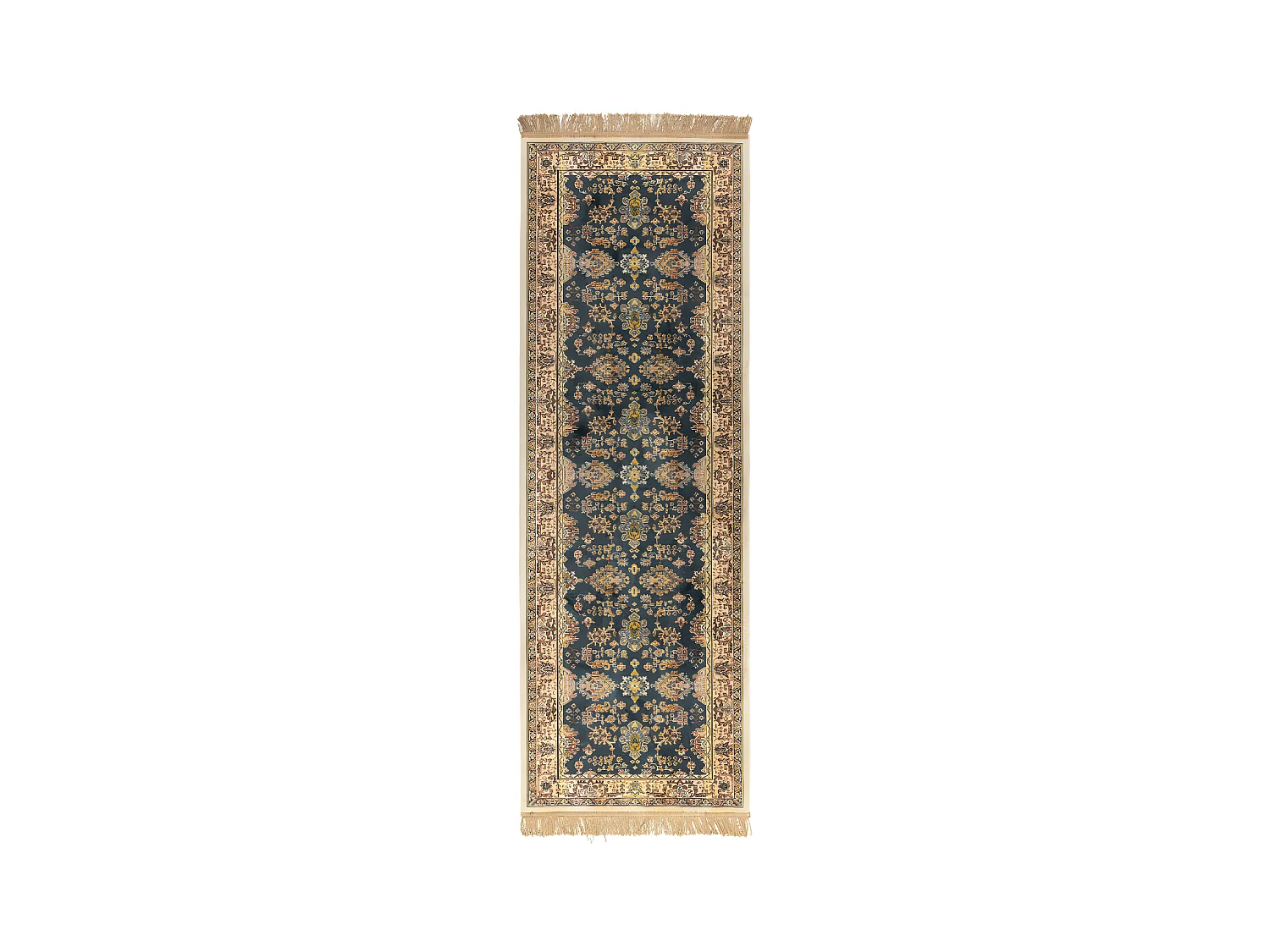 Raz II - Tapis de couloir persan -  Vert - 80 cm x 240 cm