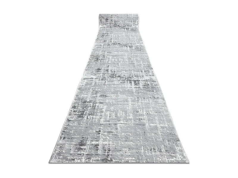 Tapis de couloir Structural MEFE 8722 deux niveaux de molleton gris /  70x220 cm