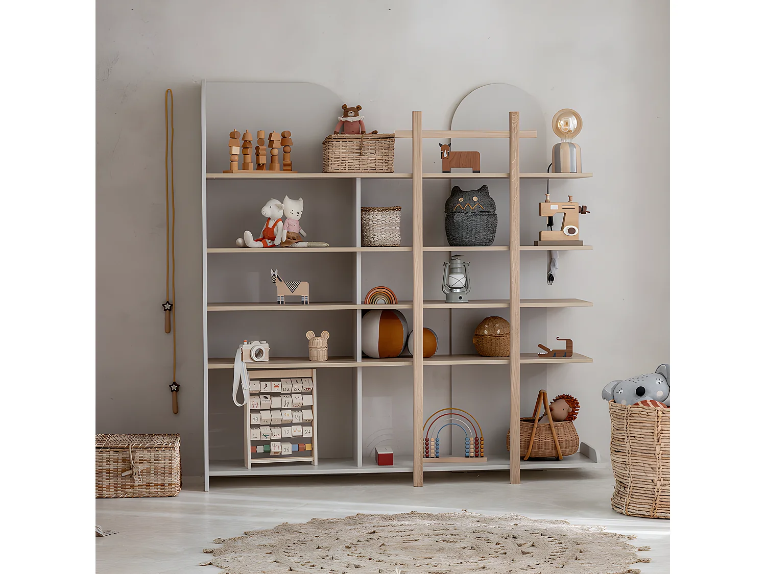 Bibliothèque Bloom - Cachemire et Bois