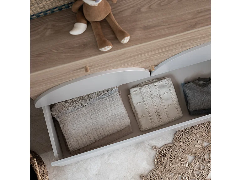 Commode 3 tiroirs Wood Luck Bloom - Cachemire et Bois