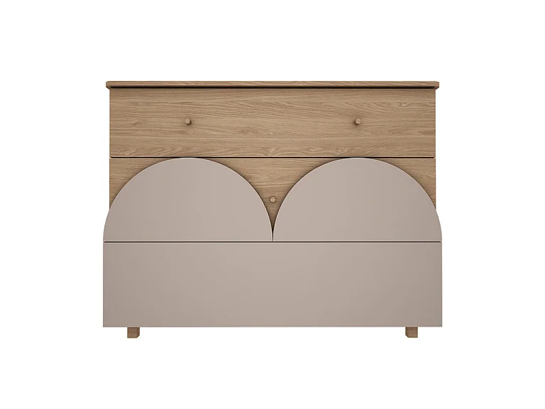 Commode 3 tiroirs Wood Luck Bloom - Cachemire et Bois