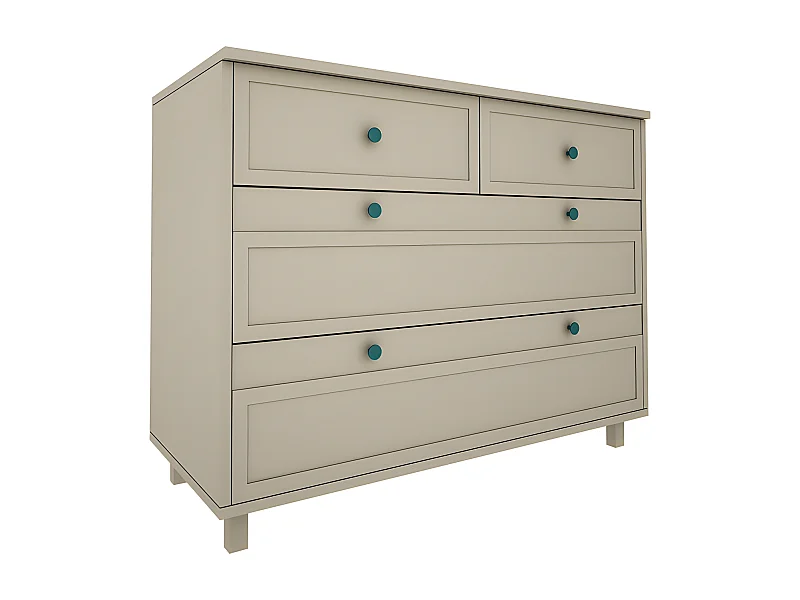 Commode 4 tiroirs Gabriel - Vert Eucalyptus