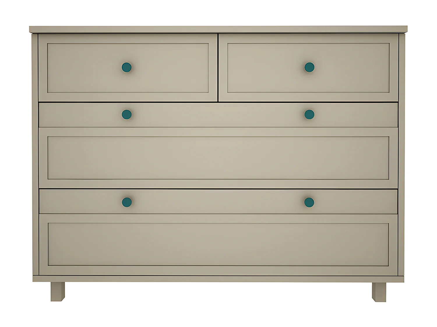 Commode 4 tiroirs Gabriel - Vert Eucalyptus