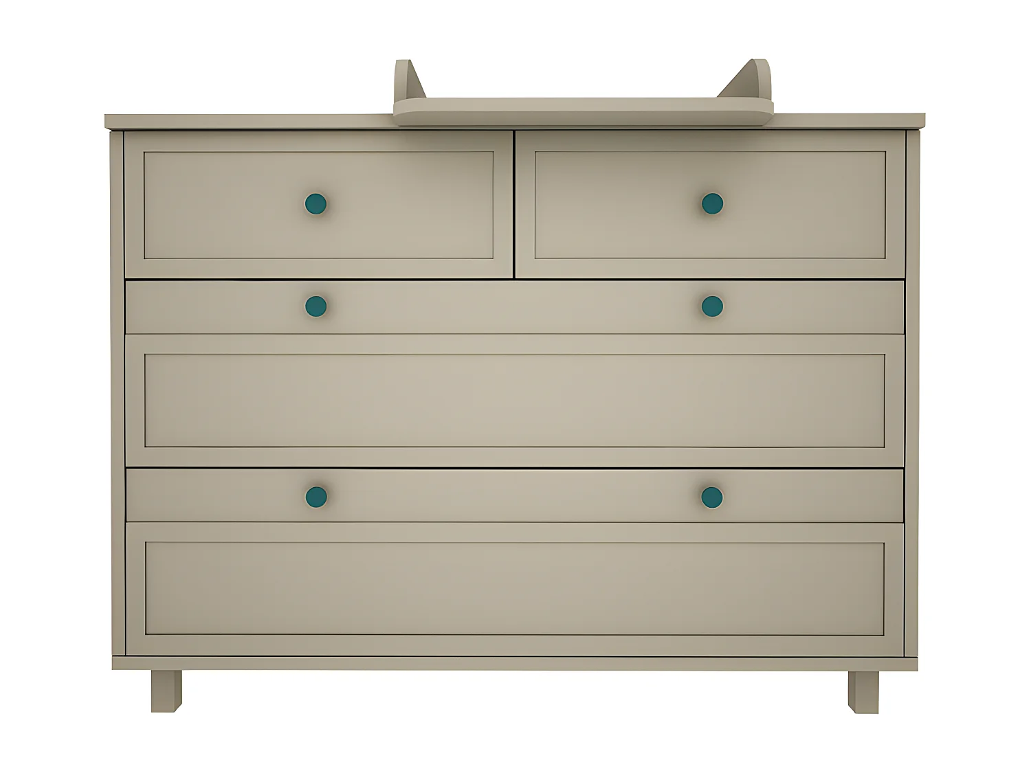 Commode 4 tiroirs Gabriel - Vert Eucalyptus