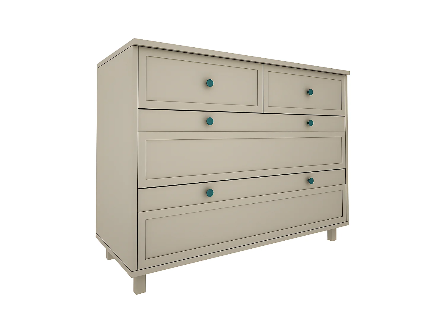 Commode 4 tiroirs Gabriel - Vert Eucalyptus