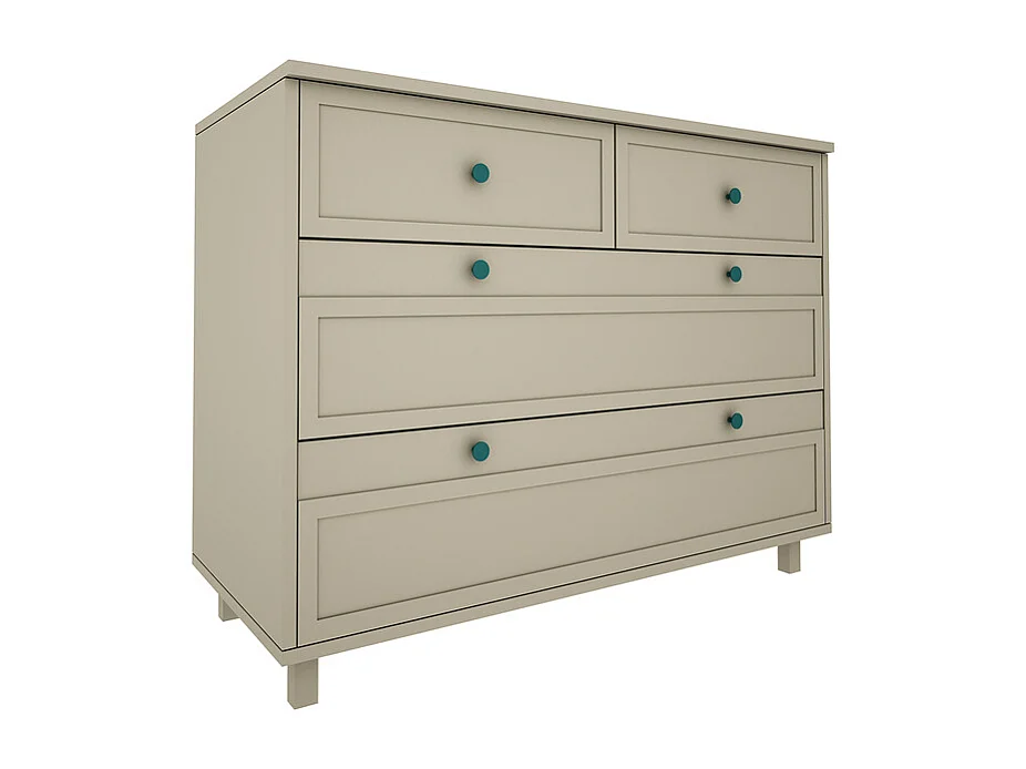 Commode 4 tiroirs Gabriel - Vert Eucalyptus