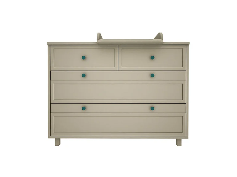 Commode 4 tiroirs Gabriel - Vert Eucalyptus