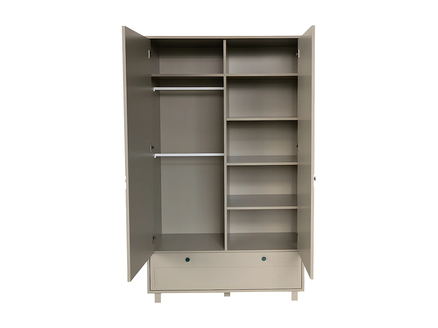 Armoire 2 portes 1 tiroir Gabriel - Vert Eucalyptus