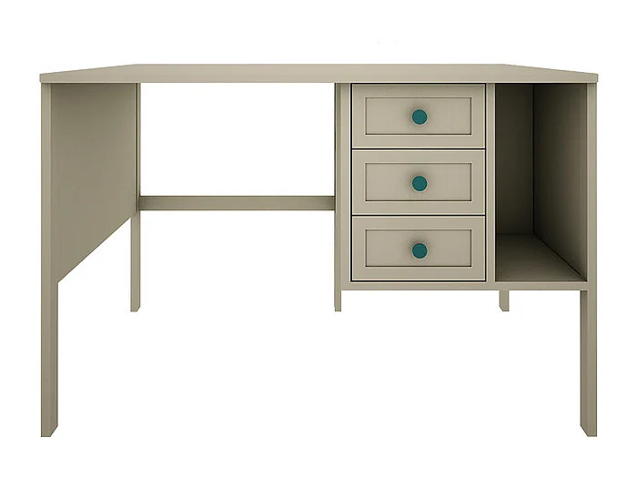Bureau 3 tiroirs Gabriel - Vert Eucalyptus