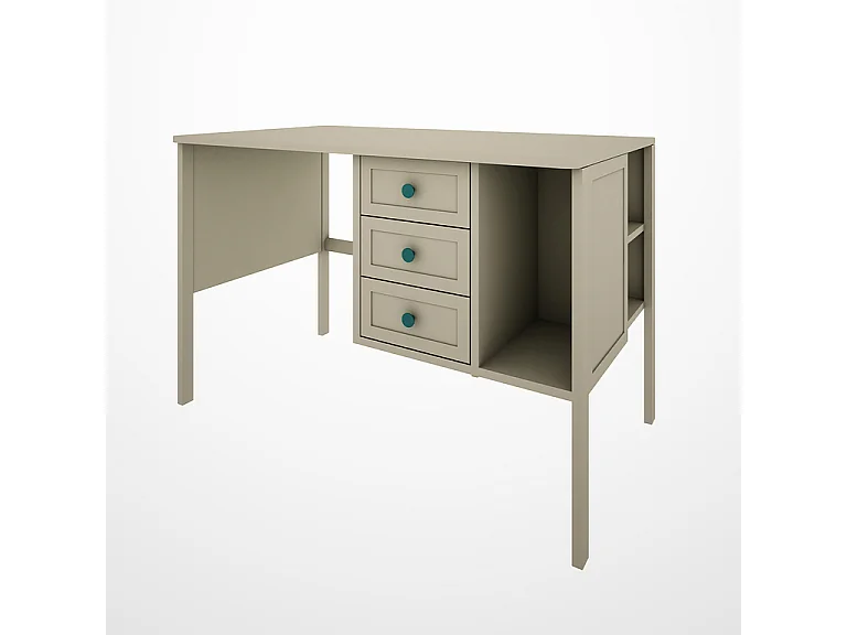 Bureau 3 tiroirs Gabriel - Vert Eucalyptus