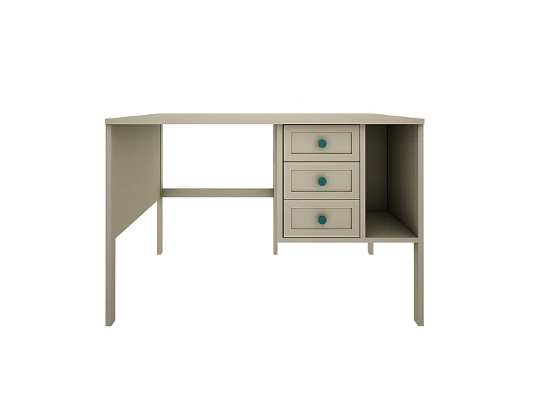 Skrivebord 3 skuffer Wood Luck Gabriel Vert Eucalyptus
