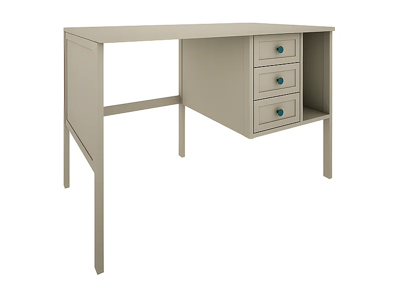 Bureau 3 tiroirs Gabriel - Vert Eucalyptus