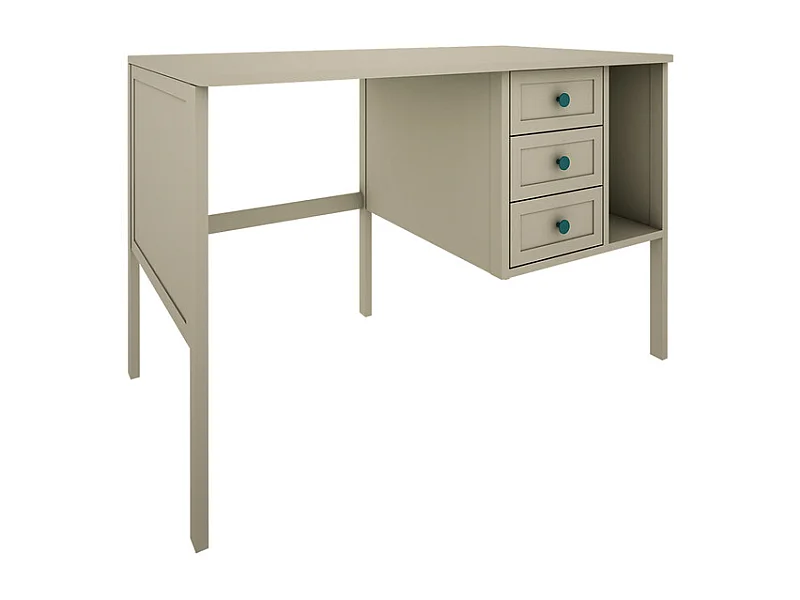 Bureau 3 tiroirs Gabriel - Vert Eucalyptus