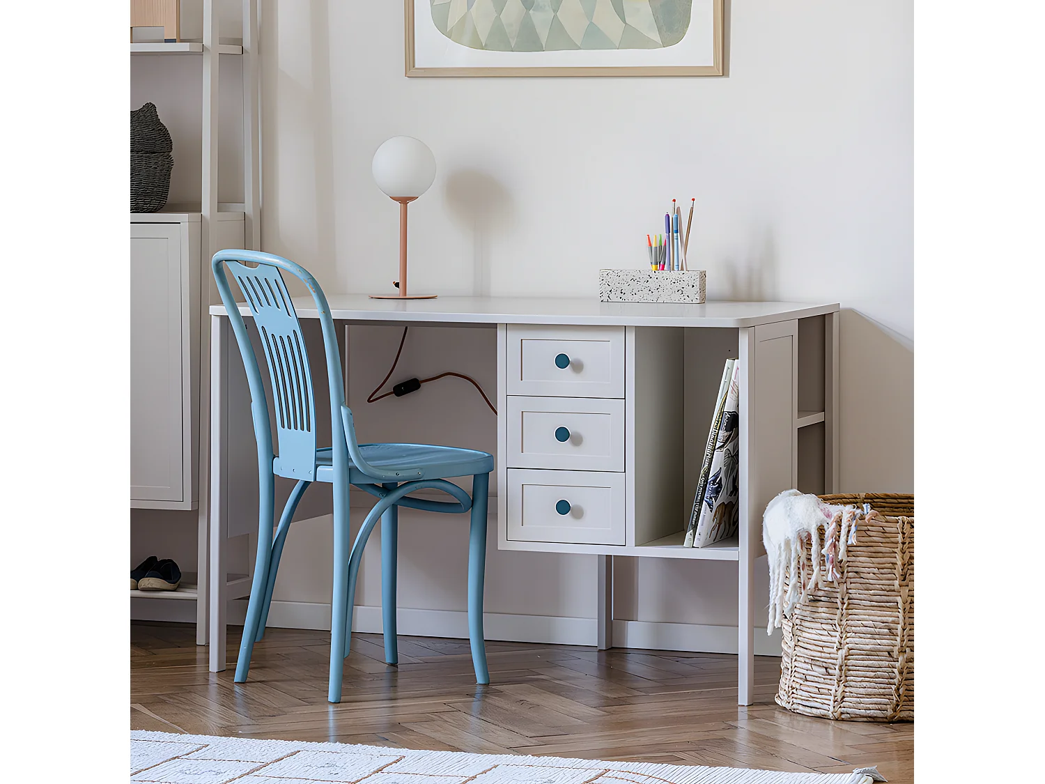 Bureau 3 tiroirs Gabriel - Cachemire