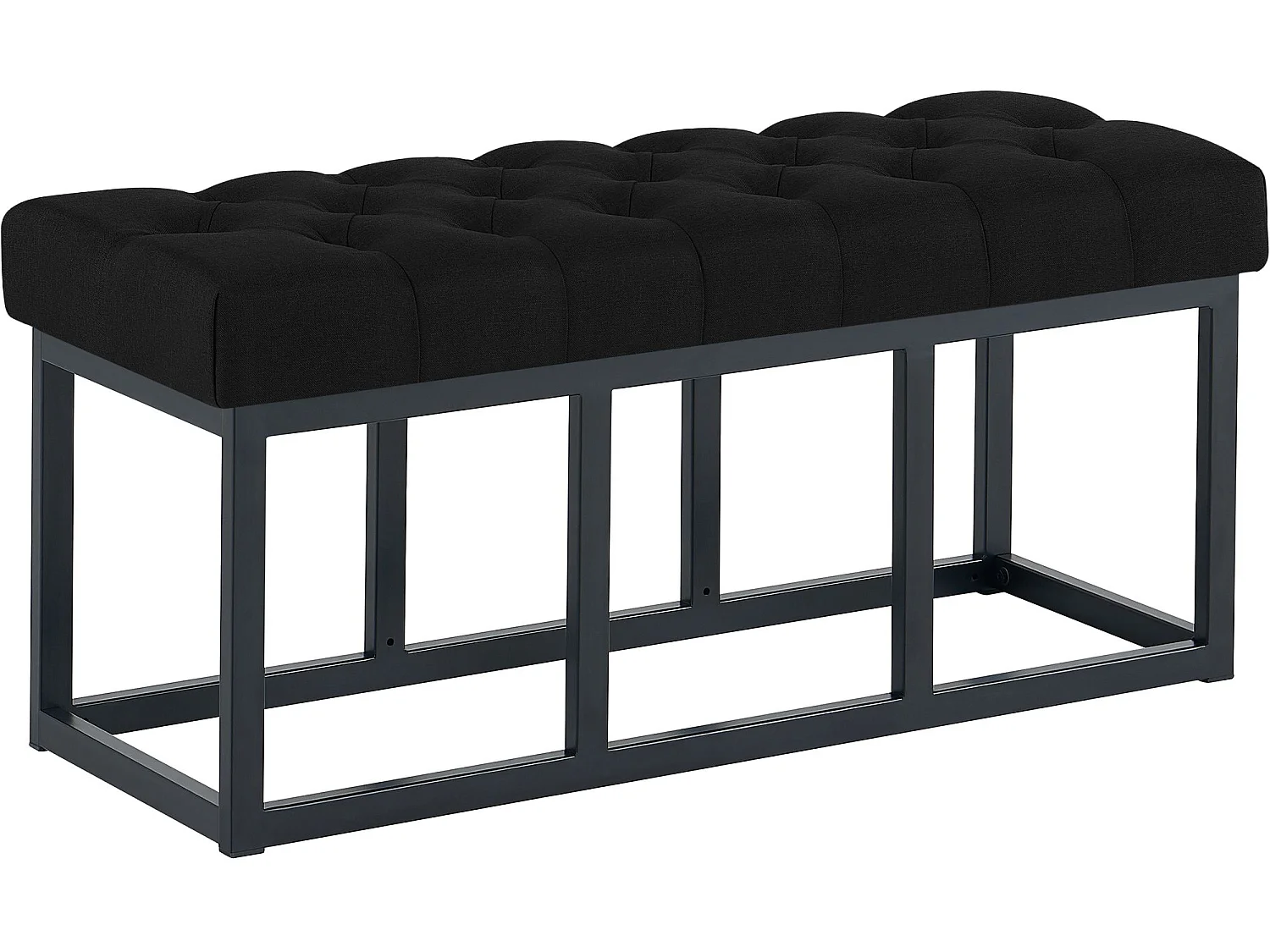 Banquette - Tissu - Noir - Amun
