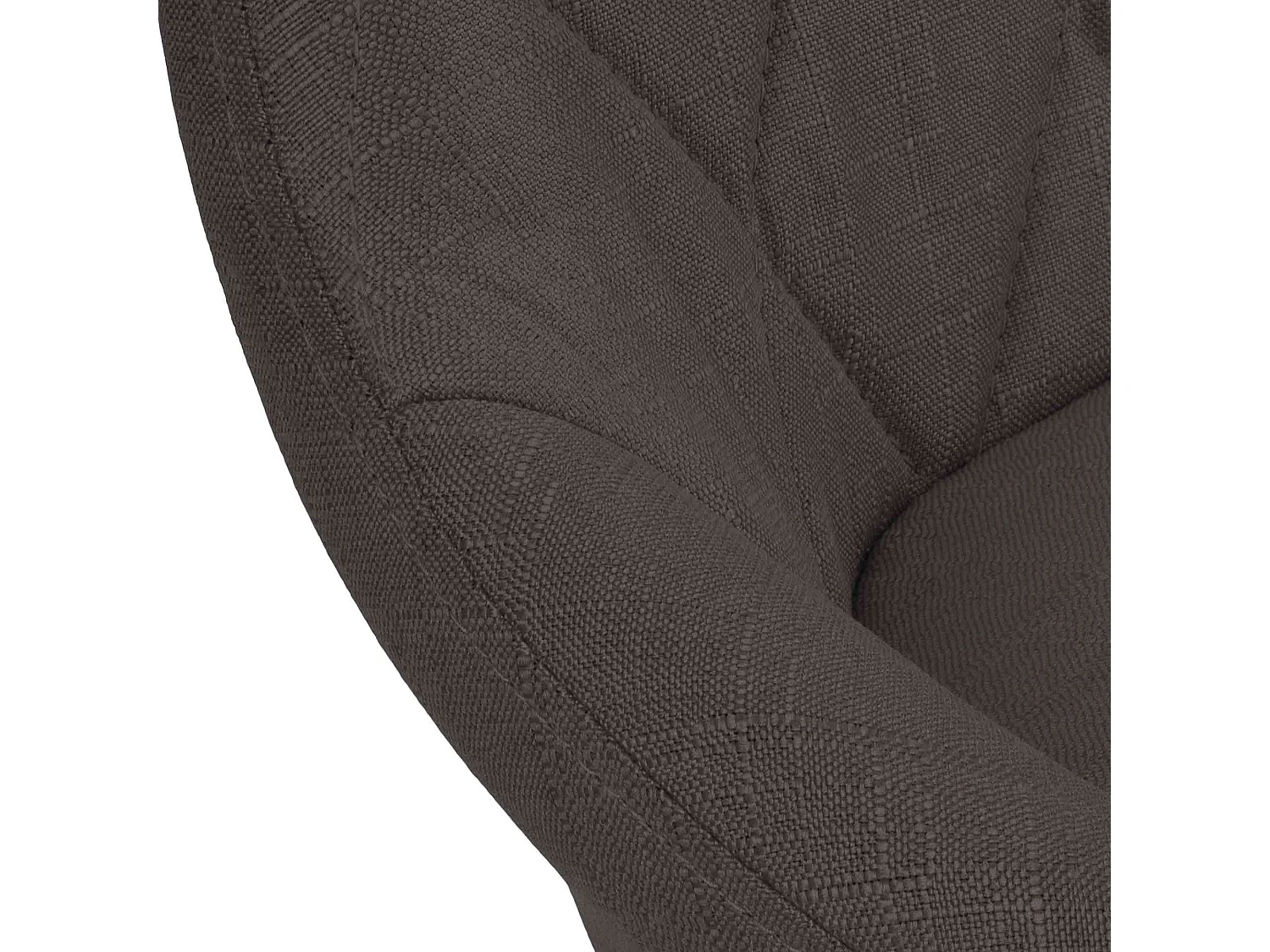 Tabouret de bar - Tissu & Noir - Gris foncé - Lazio