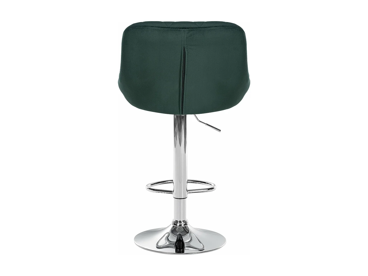 Tabouret de bar - Tissu & Chrome - Vert foncé - Lazio