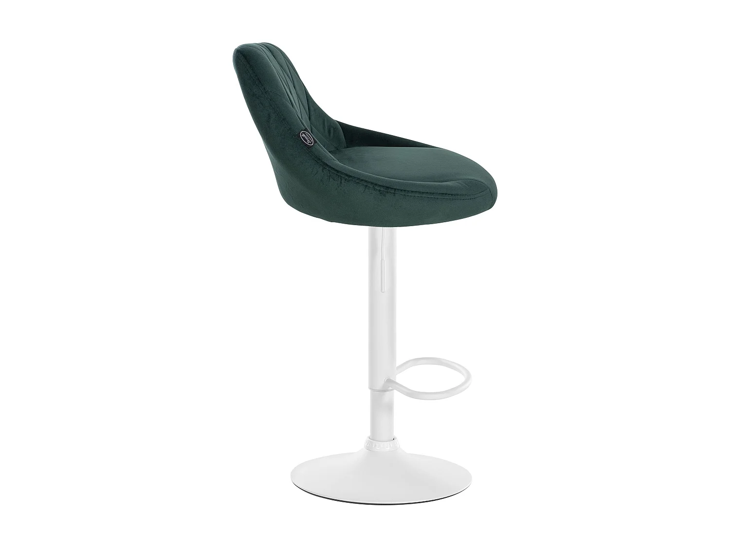 Lot de 2  Tabouret de bar - Velours & Métal - Vert foncé - Lazio