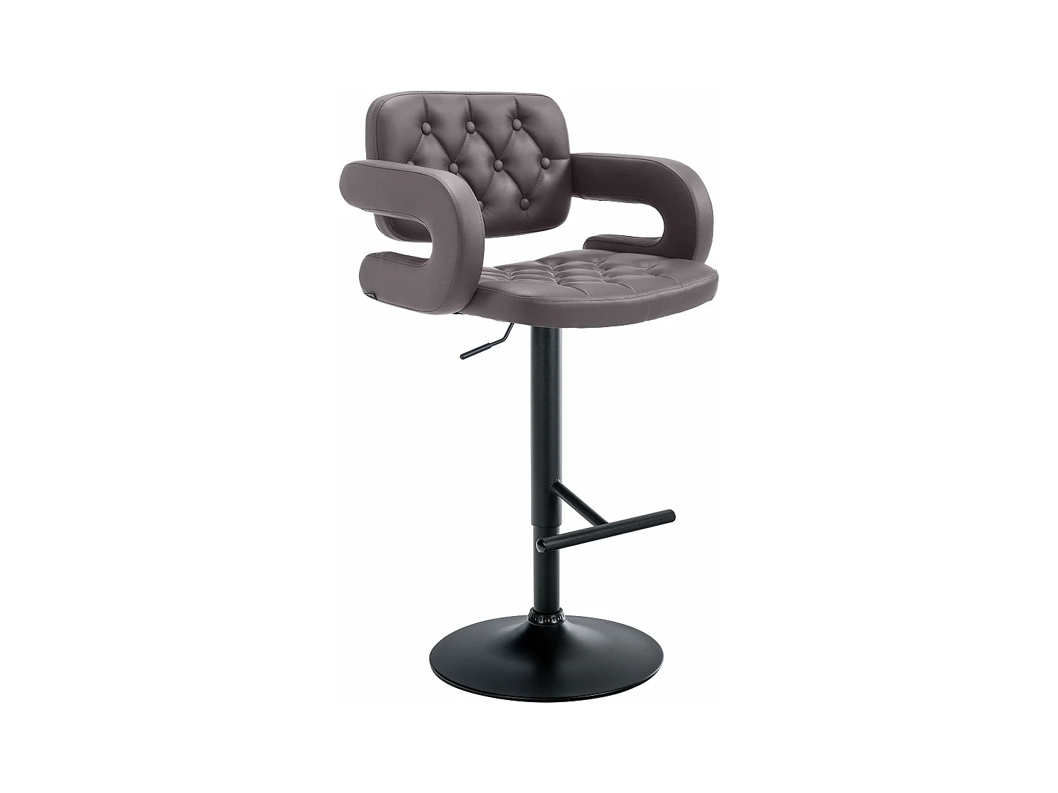 Tabouret de bar - Similicuir & Métal - Marron - Dublin
