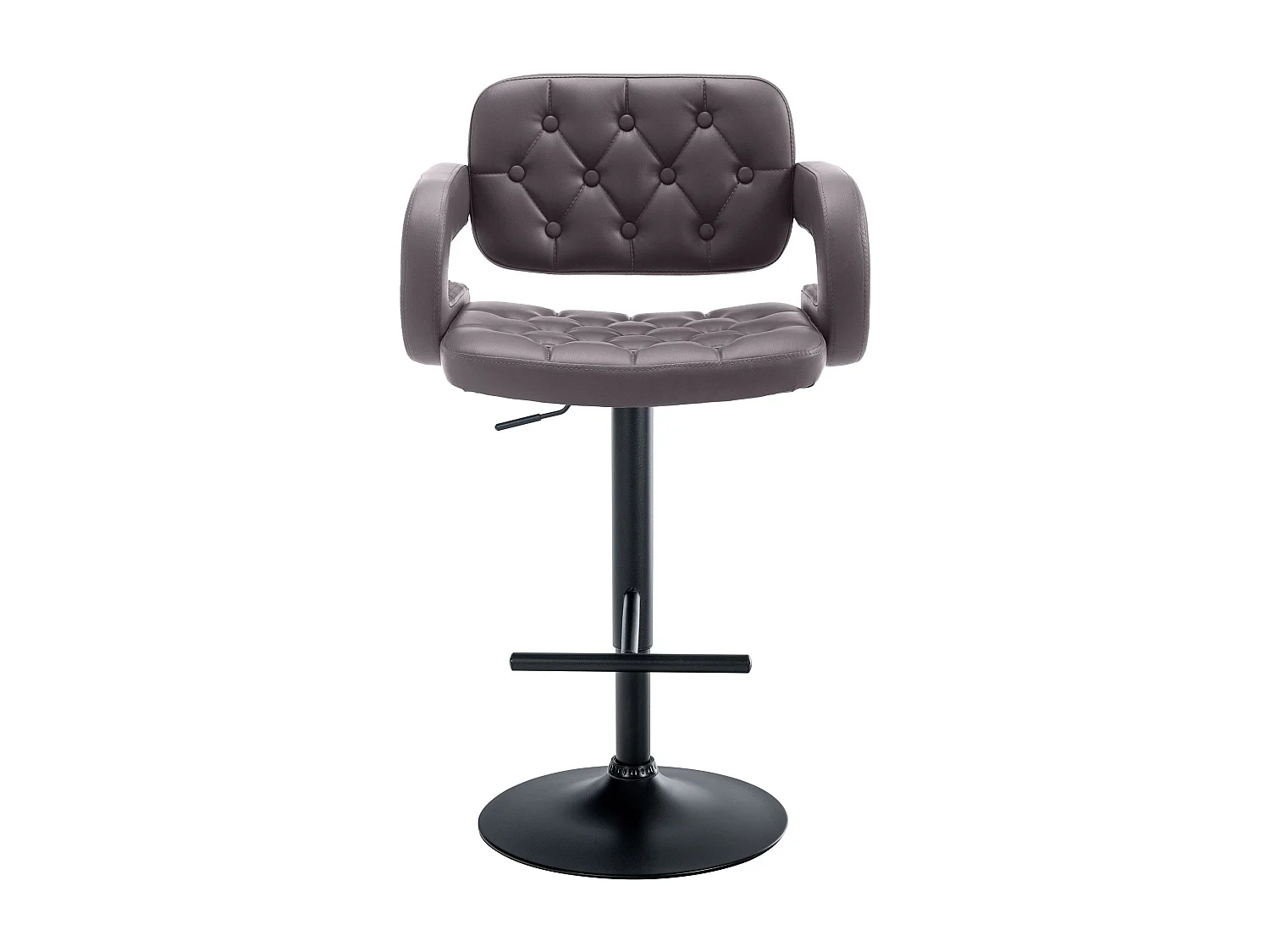 Tabouret de bar - Similicuir & Métal - Marron - Dublin