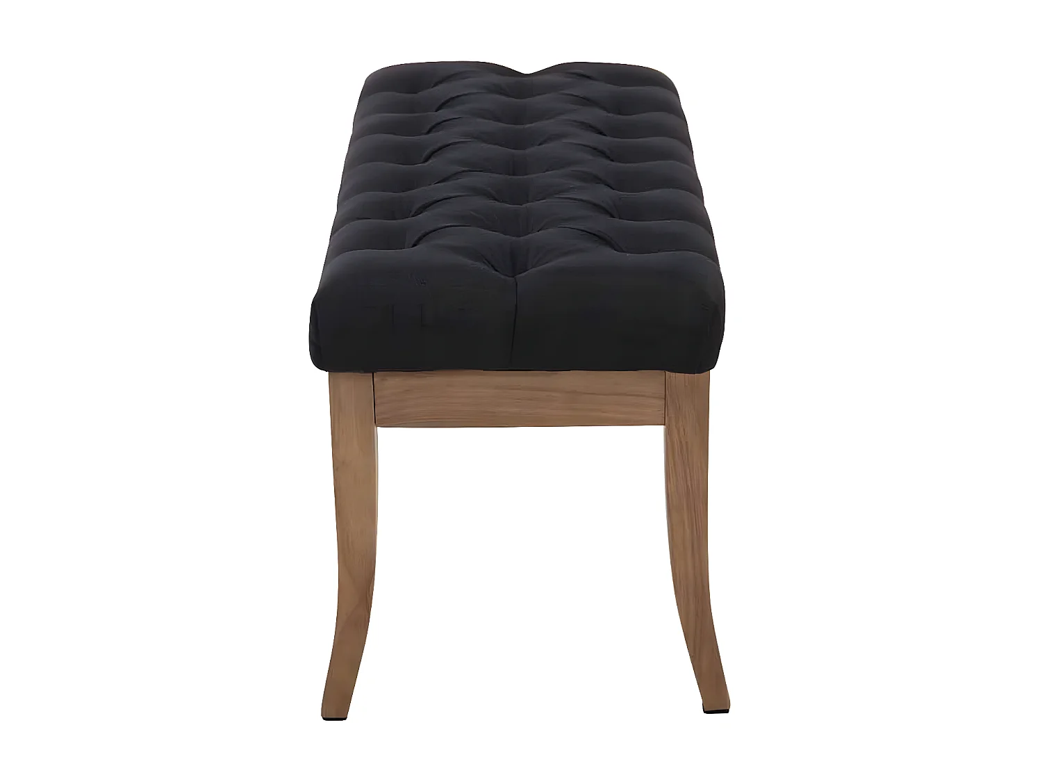 Banquette - Tissu & Bois - Noir - Ramses