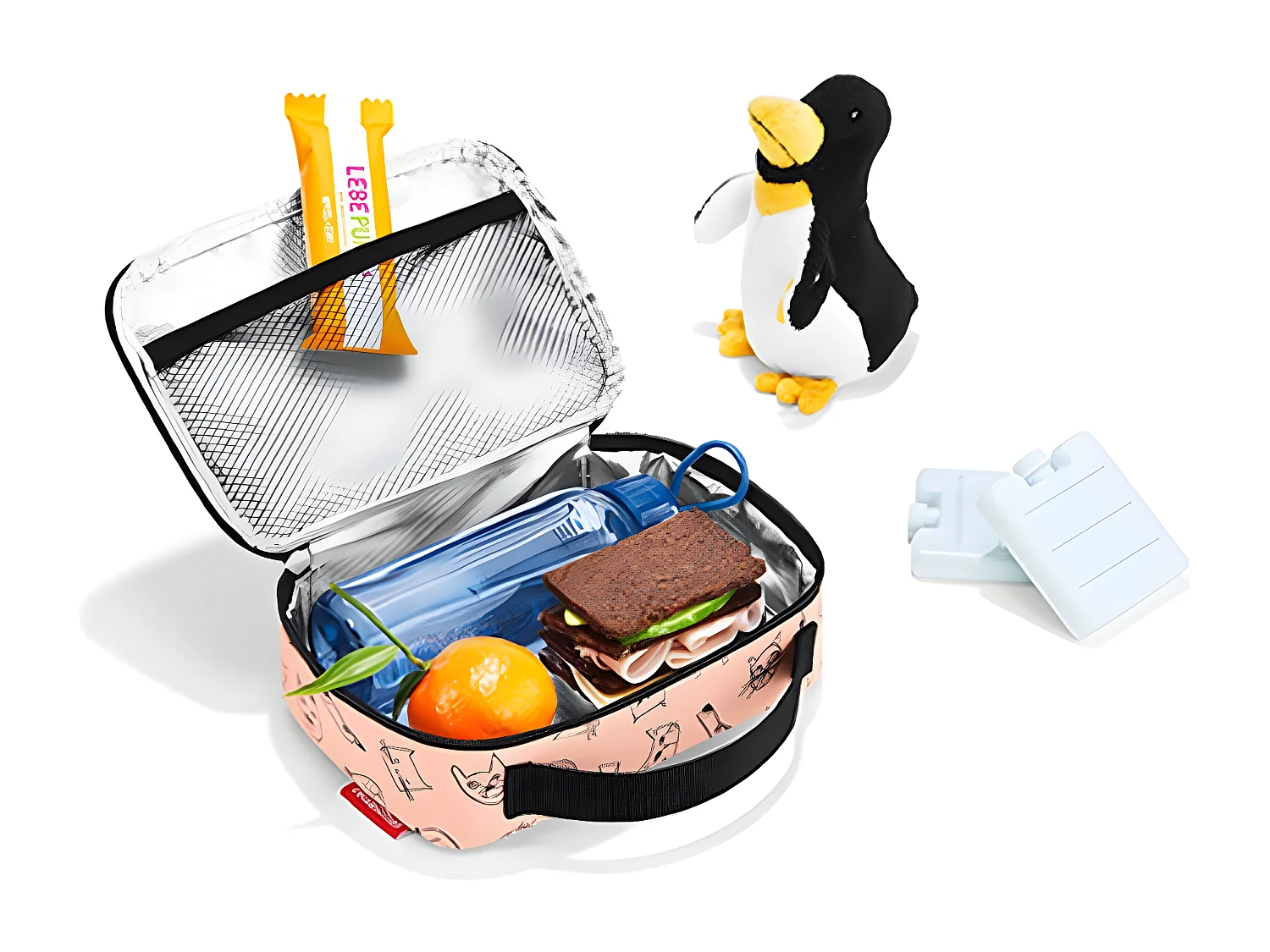 Sac isotherme enfant Rose chat et chien