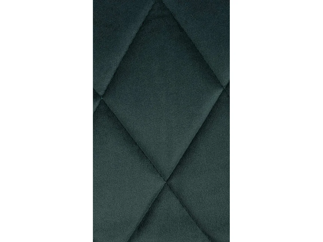 Tabouret de bar - Tissu & Noir - Vert foncé - Lazio