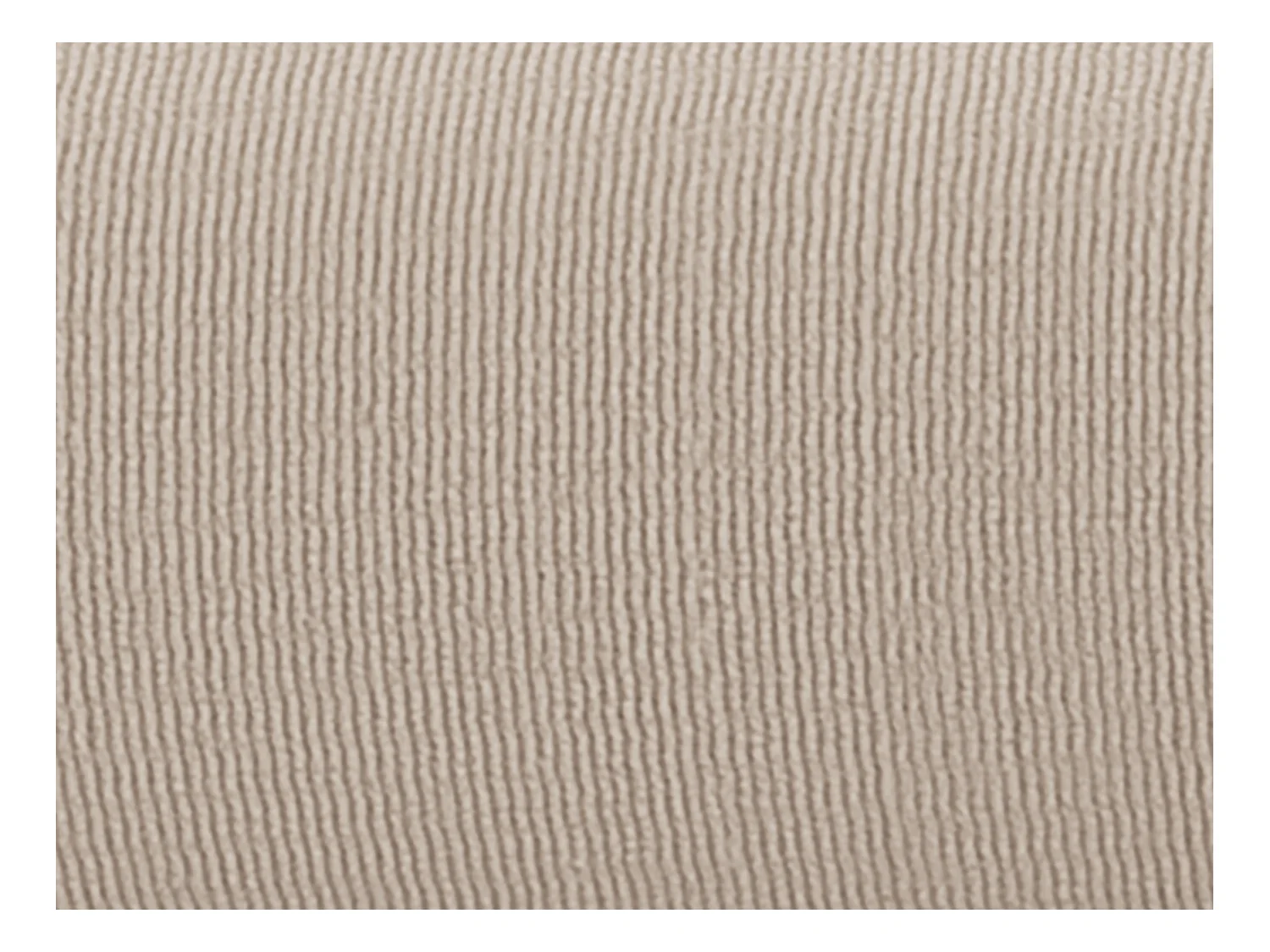 Großes Ecksofa mit Recamiere mit Rückenlehne - Ecke rechts - Samt-Stoff - Beige - POGNI von Maison Céphy