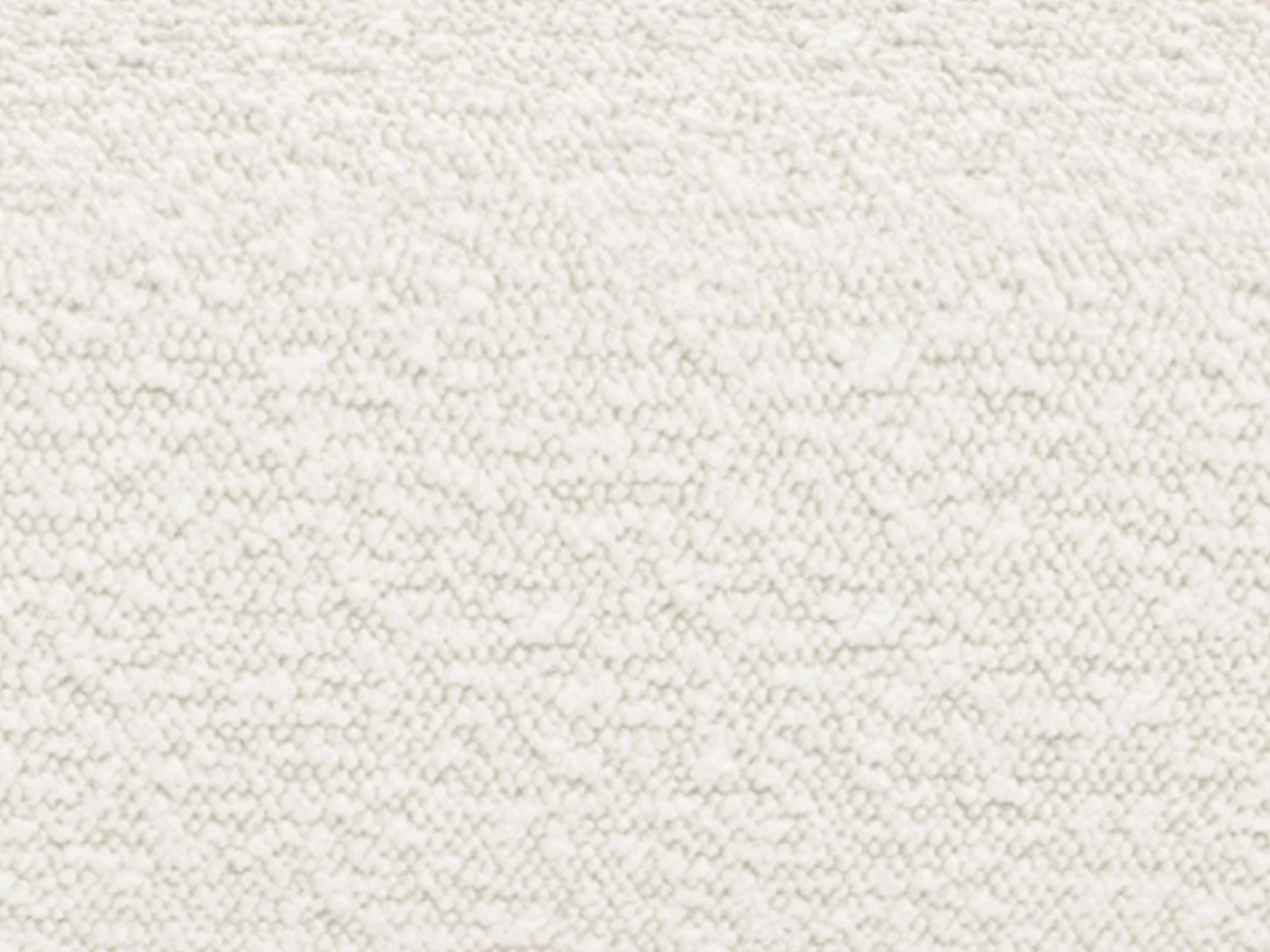 Großes Ecksofa mit Recamiere mit Rückenlehne - Ecke links - Bouclé-Stoff - Weiß - POGNI von Maison Céphy