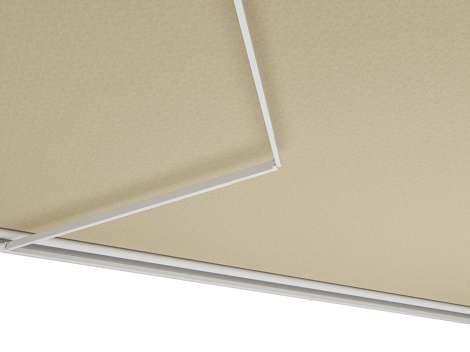 Elektrische Markise mit Halbkassette - 5 x 3 m - Beige - COFANA