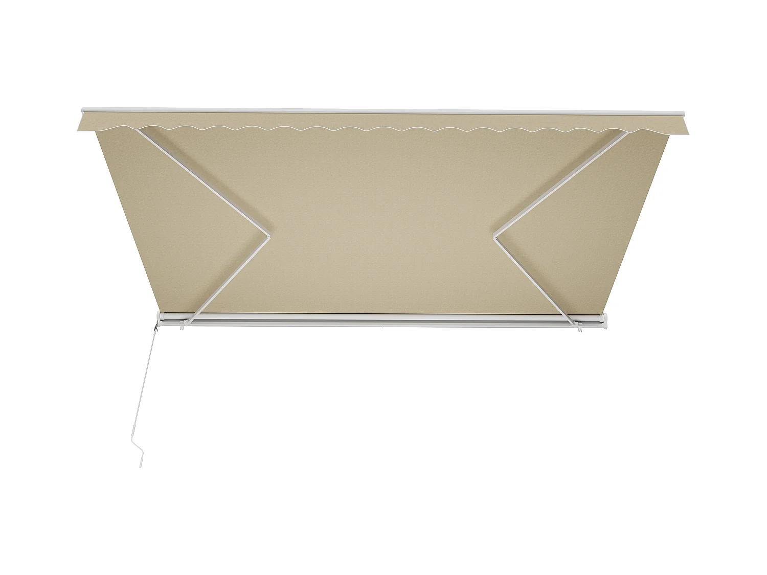 Store banne motorisé avec semi-coffre 5 x 3 m - beige - COFANA